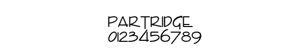 Fuente Partridge.ttf
