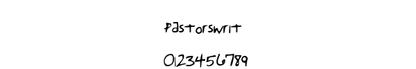 Fuente Pastorswrit.ttf