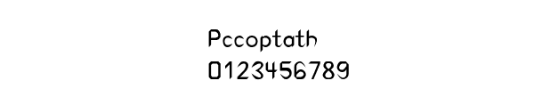 Fuente Pccoptath.ttf