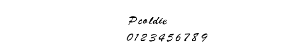 Fuente Pcoldie.ttf