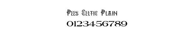 Fuente Pees Celtic Plain.ttf