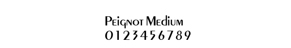 Fuente Peignot Medium.ttf