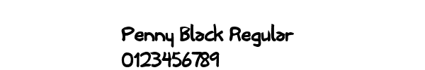 Fuente Penny Black Regular.ttf
