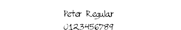 Fuente Peter Regular.ttf