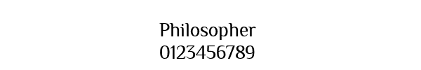 Fuente Philosopher.ttf