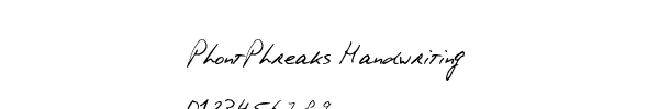 Fuente PhontPhreaks Handwriting.ttf