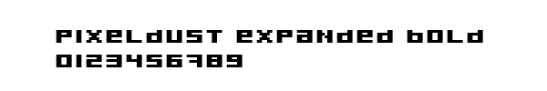 Fuente Pixeldust Expanded Bold.ttf