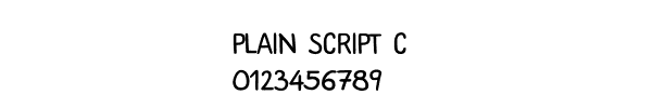 Fuente Plain Script C.ttf
