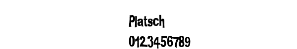 Fuente Platsch.ttf