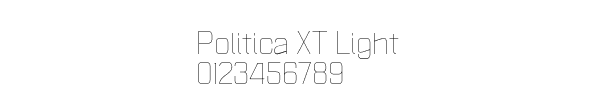 Fuente Politica XT Light.otf