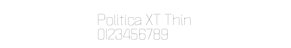 Fuente Politica XT Thin.otf