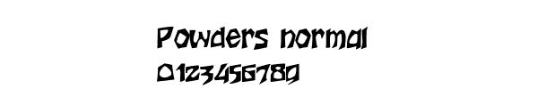 Fuente Powders normal.ttf
