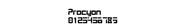 Fuente Procyon.ttf