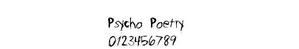 Fuente Psycho Poetry.ttf