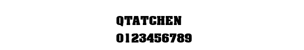 Fuente QTATCHEN.TTF