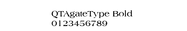 Fuente QTAgateType Bold.ttf
