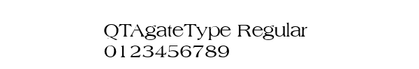 Fuente QTAgateType Regular.ttf