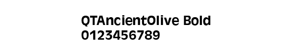 Fuente QTAncientOlive Bold.ttf