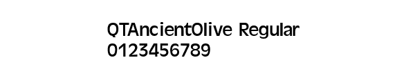 Fuente QTAncientOlive Regular.ttf