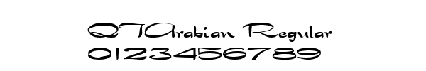 Fuente QTArabian Regular.ttf