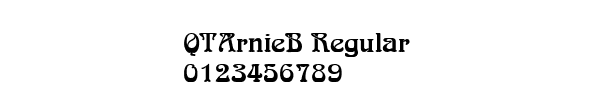 Fuente QTArnieB Regular.ttf