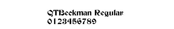 Fuente QTBeckman Regular.ttf
