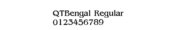 Fuente QTBengal Regular.ttf