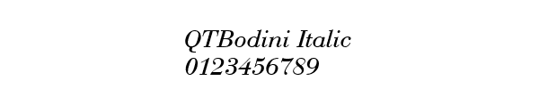 Fuente QTBodini Italic.ttf
