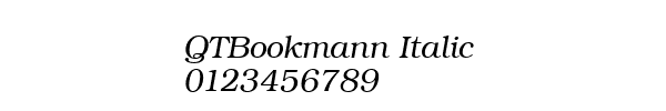 Fuente QTBookmann Italic.ttf