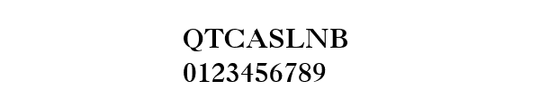 Fuente QTCASLNB.TTF