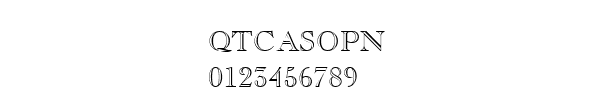 Fuente QTCASOPN.TTF