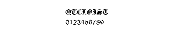 Fuente QTCLOIST.TTF