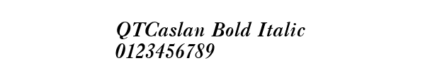 Fuente QTCaslan Bold Italic.ttf
