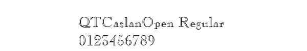 Fuente QTCaslanOpen Regular.ttf