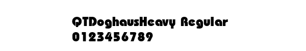 Fuente QTDoghausHeavy Regular.ttf