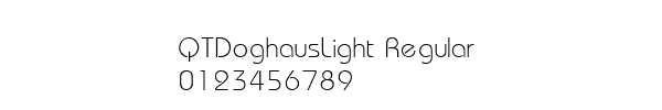 Fuente QTDoghausLight Regular.ttf