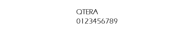 Fuente QTERA.TTF