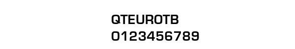 Fuente QTEUROTB.TTF