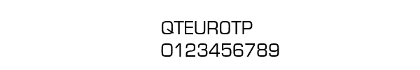 Fuente QTEUROTP.TTF