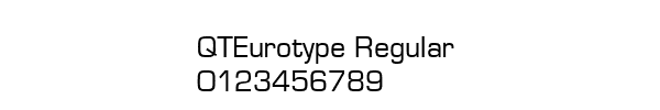 Fuente QTEurotype Regular.ttf