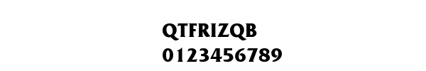 Fuente QTFRIZQB.TTF