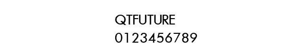 Fuente QTFUTURE.TTF