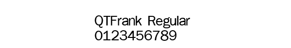 Fuente QTFrank Regular.ttf