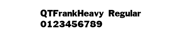 Fuente QTFrankHeavy Regular.ttf
