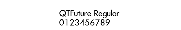 Fuente QTFuture Regular.ttf