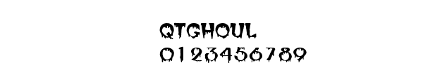 Fuente QTGHOUL.TTF