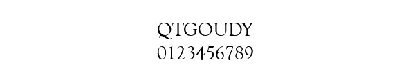 Fuente QTGOUDY.TTF