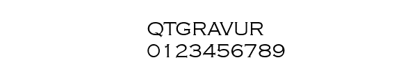 Fuente QTGRAVUR.TTF