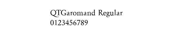 Fuente QTGaromand Regular.ttf