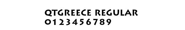 Fuente QTGreece Regular.ttf